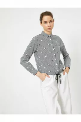Рубашка Koton, Цвет: Серый, Размер: 36, изображение 2