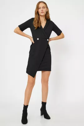 Платье Koton, Цвет: Черный, Размер: S, изображение 5