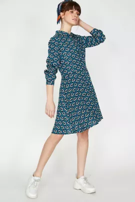 Платье Koton, Цвет: Темно-синий, Размер: 36, изображение 3