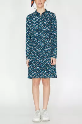 Платье Koton, Цвет: Темно-синий, Размер: 36, изображение 4