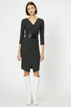 Платье Koton, Цвет: Черный, Размер: M, изображение 3