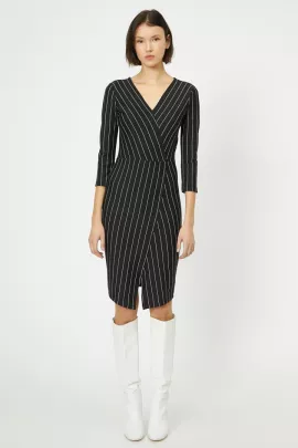 Платье Koton, Цвет: Черный, Размер: M