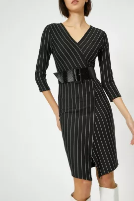 Платье Koton, Цвет: Черный, Размер: M, изображение 2