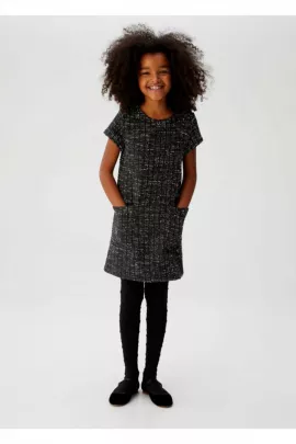 Платье Mango, Цвет: Черный, Размер: 5-6 лет