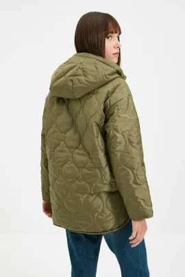 Куртка-пуховик TRENDYOLMILLA, Цвет: Зеленый, Размер: M, изображение 5