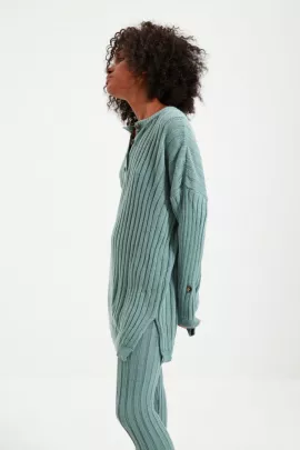 Комплект свитер и брюки TRENDYOLMILLA, Цвет: Бирюзовый, Размер: M, изображение 2