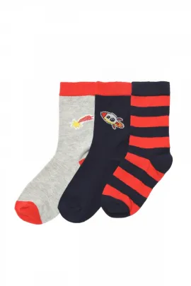 Носки 3 пары TRENDYOLKIDS, Цвет: Разноцветный, Размер: 24-26