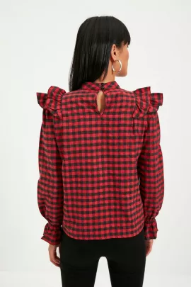 Блузка TRENDYOLMILLA, Цвет: Красный, Размер: 36, изображение 5