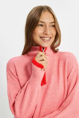 Комплект-свитер,шорты и носки TRENDYOLMILLA, Цвет: Розовый, Размер: S, изображение 3