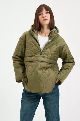 Куртка-пуховик TRENDYOLMILLA, Цвет: Зеленый, Размер: M