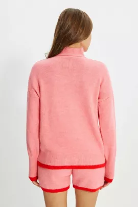 Комплект-свитер,шорты и носки TRENDYOLMILLA, Цвет: Розовый, Размер: S, изображение 5