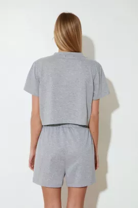 Пижама TRENDYOLMILLA, Цвет: Серый, Размер: S, изображение 5