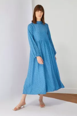 Платье TRENDYOL MODEST, Цвет: Голубой, Размер: 36, изображение 3