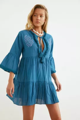 Платье TRENDYOLMILLA, Цвет: Голубой, Размер: 36, изображение 5