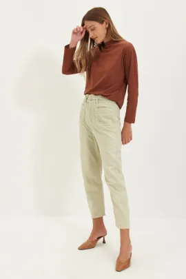 Футболка TRENDYOLMILLA, Цвет: Коричневый, Размер: S