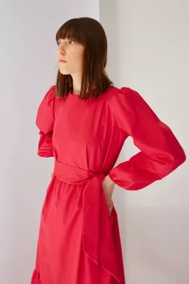 Платье TRENDYOL MODEST, Цвет: Красный, Размер: 36, изображение 4