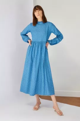 Платье TRENDYOL MODEST, Цвет: Голубой, Размер: 36, изображение 4