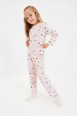 Пижама TRENDYOLKIDS, Цвет: Розовый, Размер: 7-8 лет