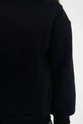 Свитшот толстый TRENDYOLKIDS, Цвет: Черный, Размер: 5-6 лет, изображение 3