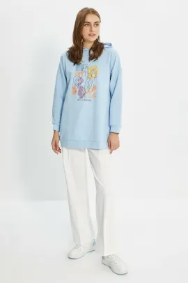 Zenan üçin switşot TRENDYOL MODEST, Reňk: Açyk gök, Ölçeg: M