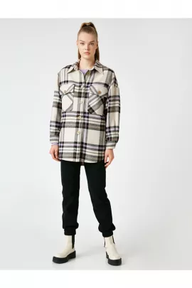 Рубашка Koton, Цвет: Серый, Размер: S/M, изображение 3