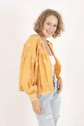 Блузка Modagusto, Цвет: Желтый, Размер: M, изображение 3