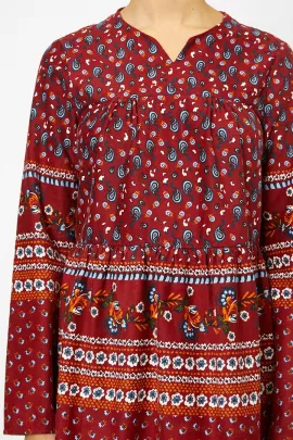 Платье Koton, Цвет: Красный, Размер: 34, изображение 5