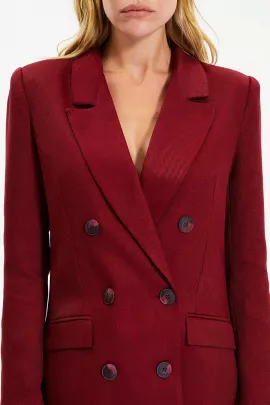 Пиджак TRENDYOLMILLA, Цвет: Бордовый, Размер: 36, изображение 2