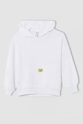 Свитшот DeFacto, Цвет: Белый, Размер: 8-9 лет