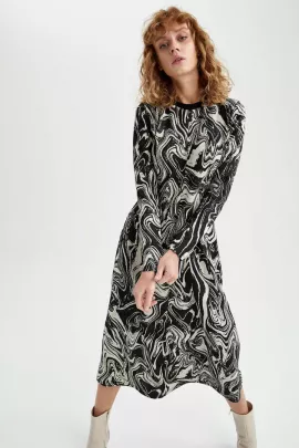 Платье DeFacto, Цвет: Серый, Размер: 2XL