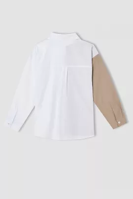 Рубашка DeFacto, Цвет: Экрю, Размер: 7-8 лет, изображение 3