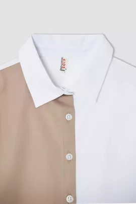 Рубашка DeFacto, Цвет: Экрю, Размер: 7-8 лет, изображение 2