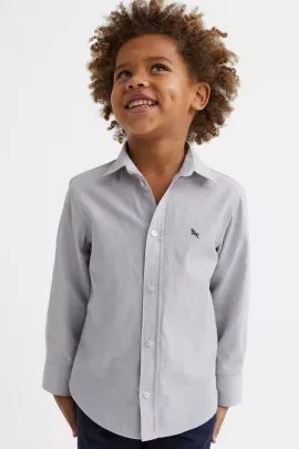 Рубашка H&M, Цвет: Серый, Размер: 4-5 лет