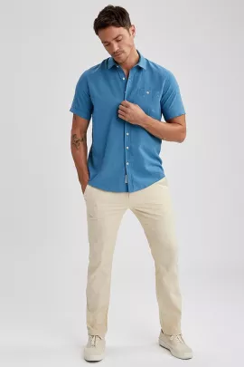 Рубашка DeFacto, Цвет: Голубой, Размер: 5XL, изображение 5