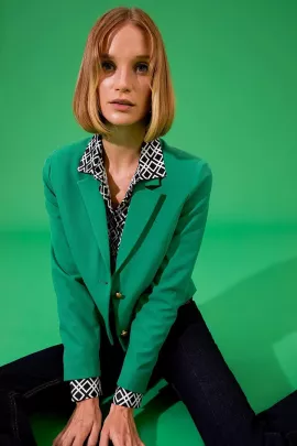 Пиджак DeFacto, Цвет: Зеленый, Размер: 42, изображение 3