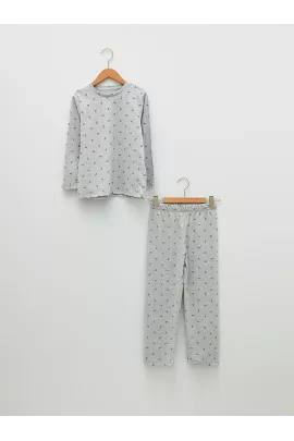 Пижамный комплект LC Waikiki, Цвет: Серый, Размер: 4-5 лет