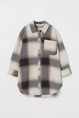 Рубашка H&M, Цвет: Бежевый, Размер: 4-5 лет, изображение 4