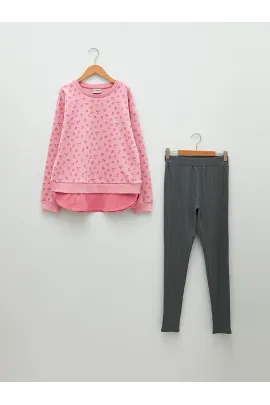 Gyzlar komplekti LC Waikiki, Reňk: Gülgüne, Ölçeg: 7-8 ýaş