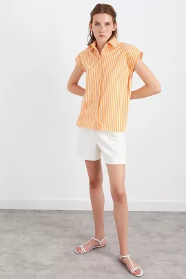 Рубашка ADL, Цвет: Оранжевый, Размер: M, изображение 3