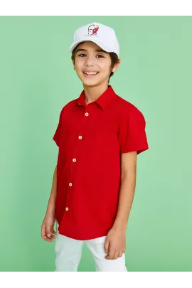 Рубашка LC Waikiki, Цвет: Красный, Размер: 7-8 лет, изображение 4