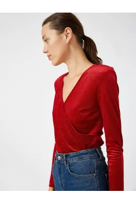 Блузка Koton, Цвет: Красный, Размер: S, изображение 2