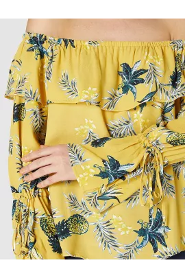 Блузка Koton, Цвет: Желтый, Размер: 34, изображение 3
