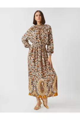 Платье Koton, Цвет: Бежевый, Размер: 40, изображение 2