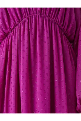 Платье Koton, Цвет: Сиреневый, Размер: 36, изображение 6