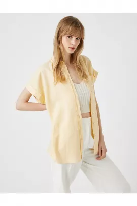 Рубашка Koton, Цвет: Желтый, Размер: 42, изображение 3