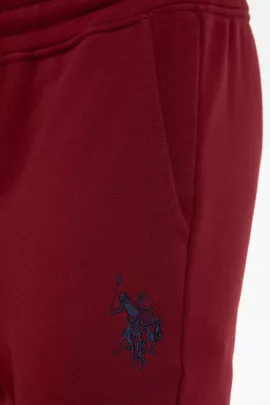 Спортивные штаны US POLO ASSN, Цвет: Бордовый, Размер: M, изображение 4