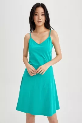 Платье DeFacto, Цвет: Бирюзовый, Размер: M