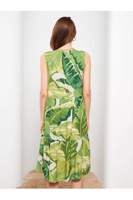 Платье LC Waikiki, Цвет: Зеленый, Размер: 44, изображение 4