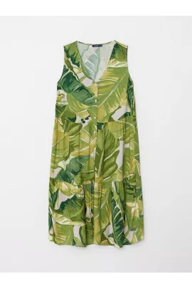 Платье LC Waikiki, Цвет: Зеленый, Размер: 44, изображение 5