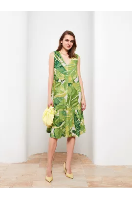 Платье LC Waikiki, Цвет: Зеленый, Размер: 44
